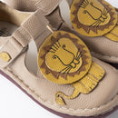 【Lisa Larson × Estacion】ライオン・本革ストラップシューズ（ベージュ）