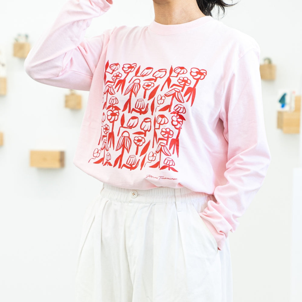 ロングTシャツ（ユスタバ）ベビーピンク