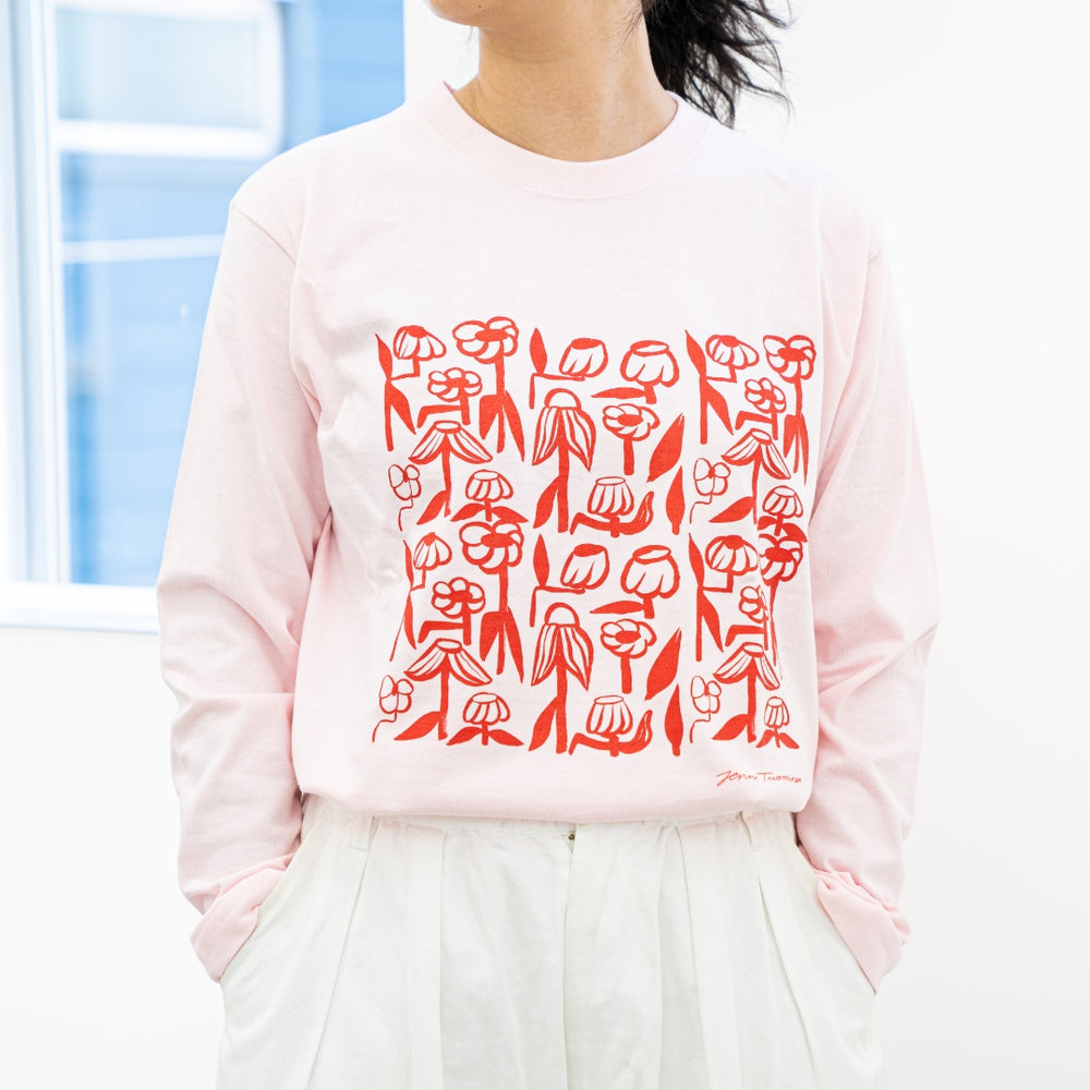ロングTシャツ（ユスタバ）ベビーピンク
