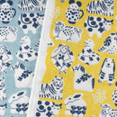 蚊帳生地ふきん（干支づくし・黄）