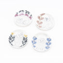 Set of 4 bean dishes (Leaves Series sketches cat)