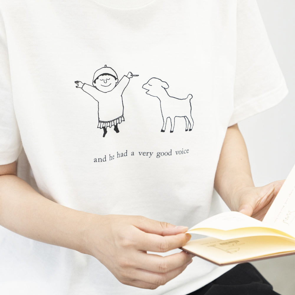 Tシャツ（ブルッキーと彼女の子羊2・バニラホワイト）