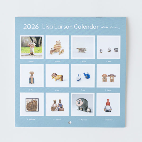 牆壁日曆2024（麗莎·拉爾森陶瓷作品）