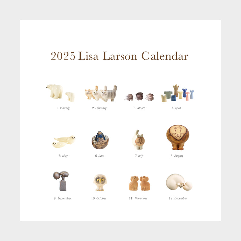 Wall -mounted calendar 2024 (Lisa Larson Ceramic Works)