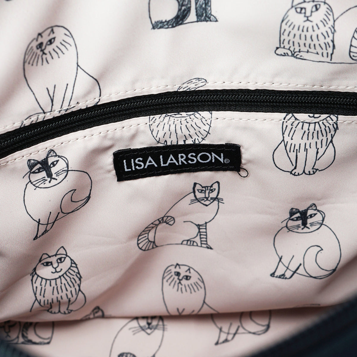 スケッチねこたち2wayショルダーバッグ（ネイビー）