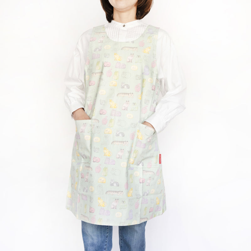 Apron (with macaroon color sketches and back)