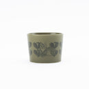 Wooden box mug (Leaves Series sketch cat, green)