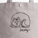 スッシーの刺繍ミニトート