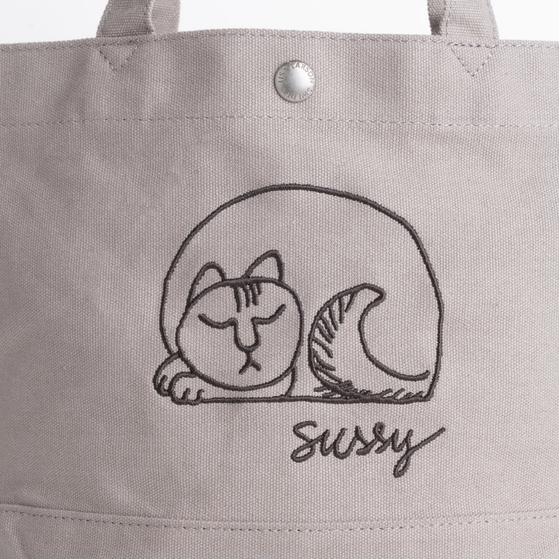 スッシーの刺繍ミニトート