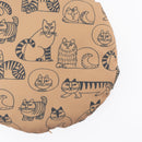 圓形墊子（素描貓）