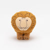 The lion is hugged