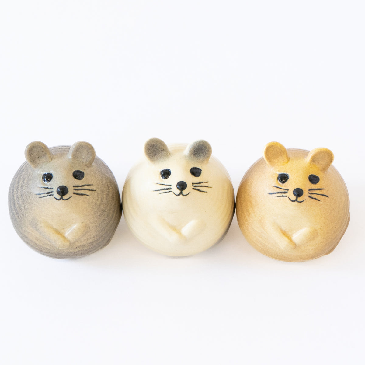3匹のネズミ　ブラウン 3匹のねずみセット