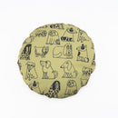 ラウンドクッション（スケッチいぬたち）