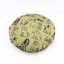 ラウンドクッション（スケッチいぬたち）