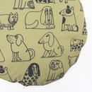 ラウンドクッション（スケッチいぬたち）