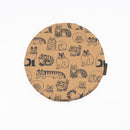 圓形坐墊（素描貓）