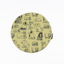 ラウンドシートクッション（スケッチいぬたち）