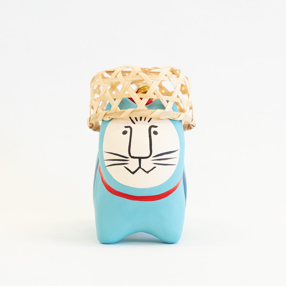 リサ・ラーソンの猫張り子（ミッセ・ブルー）