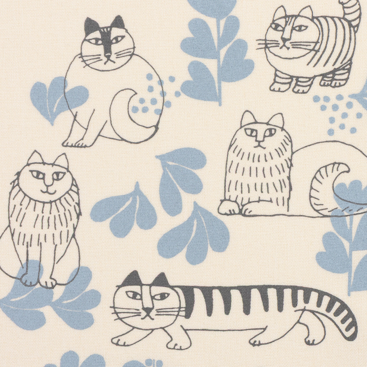 アンソロジー猫LOGOエプロン エプロン（スケッチねこたち・ラバー・キッチン）