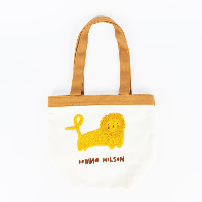 Embroidered mini tote