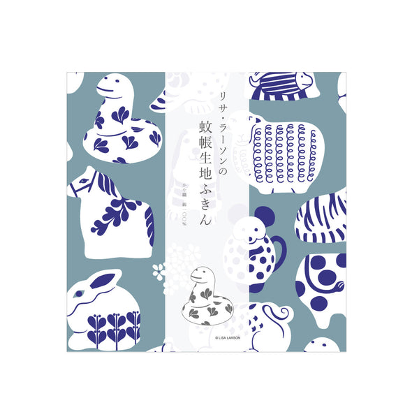 Mosquito net dough cloth (zodiac sashimi / blue)