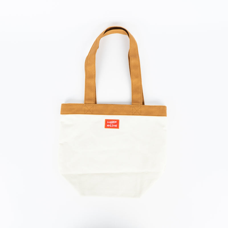 Embroidered mini tote