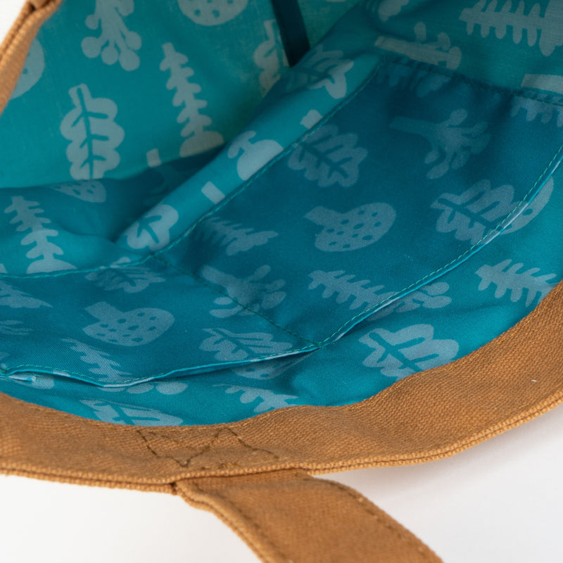 Embroidered mini tote