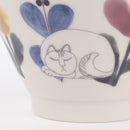 茶碗 （Leaves series スケッチねこたち）