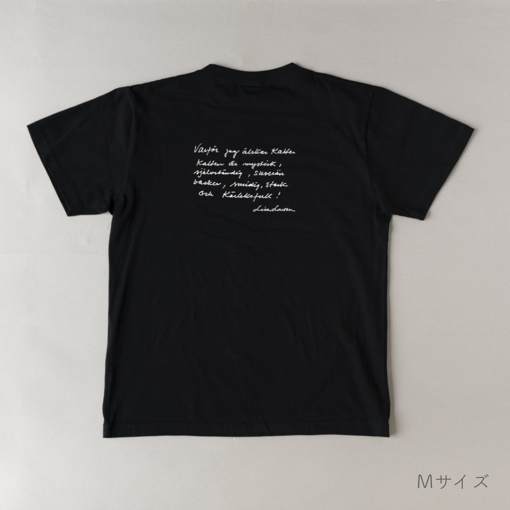 Tシャツ（スケッチねこたち・ブラック）