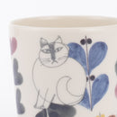 湯呑み（Leaves series スケッチねこたち）