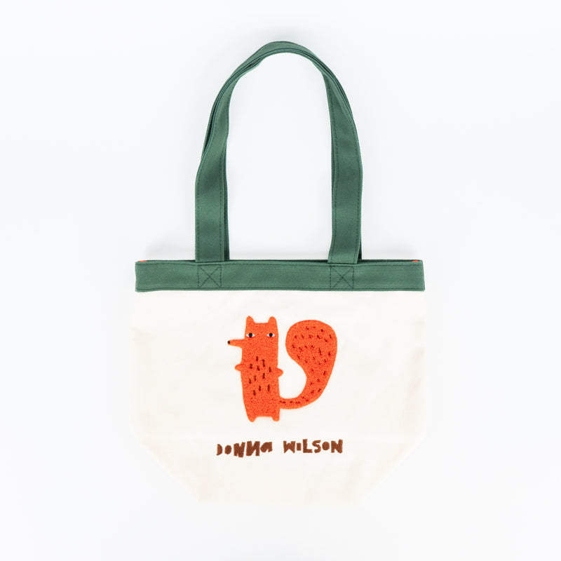 Embroidered mini tote