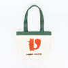 Embroidered mini tote