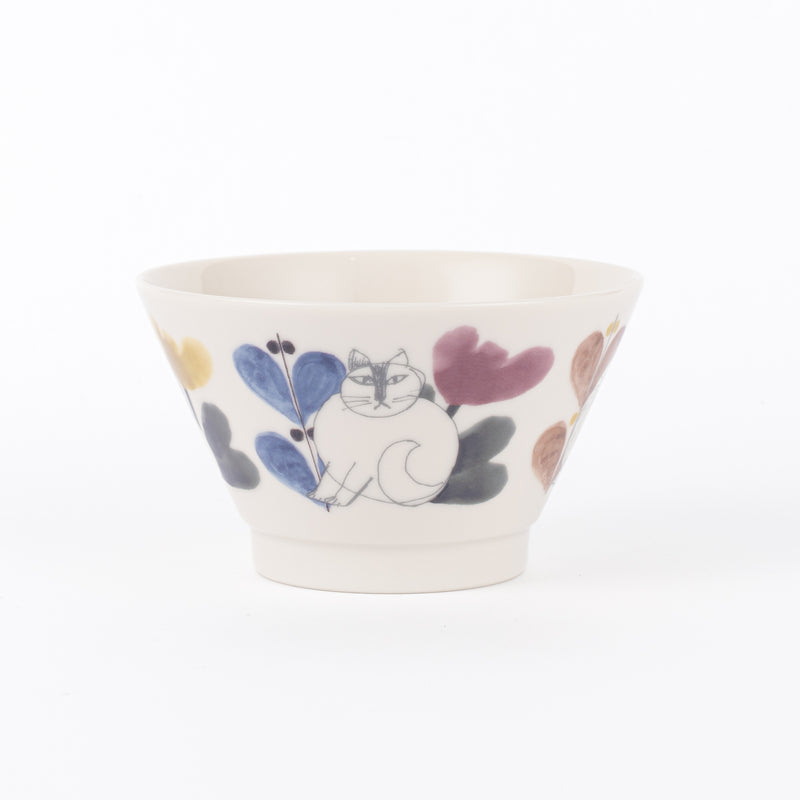 茶碗 （Leaves series スケッチねこたち）