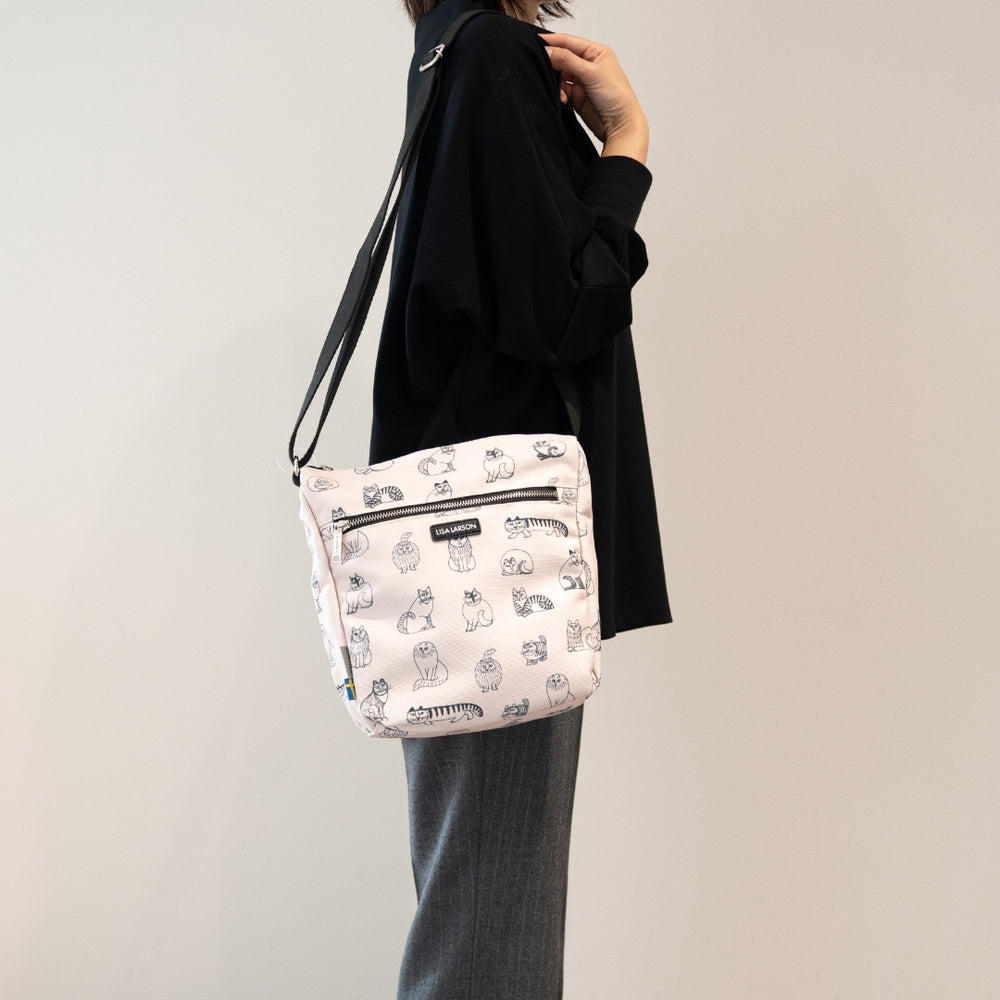 ショルダーバッグ（スケッチねこたち）
