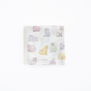 コットンハンカチ（マカロンのスケッチねこたち）