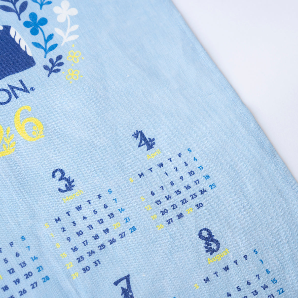 2026リネンカレンダー（ココロシズカの午）