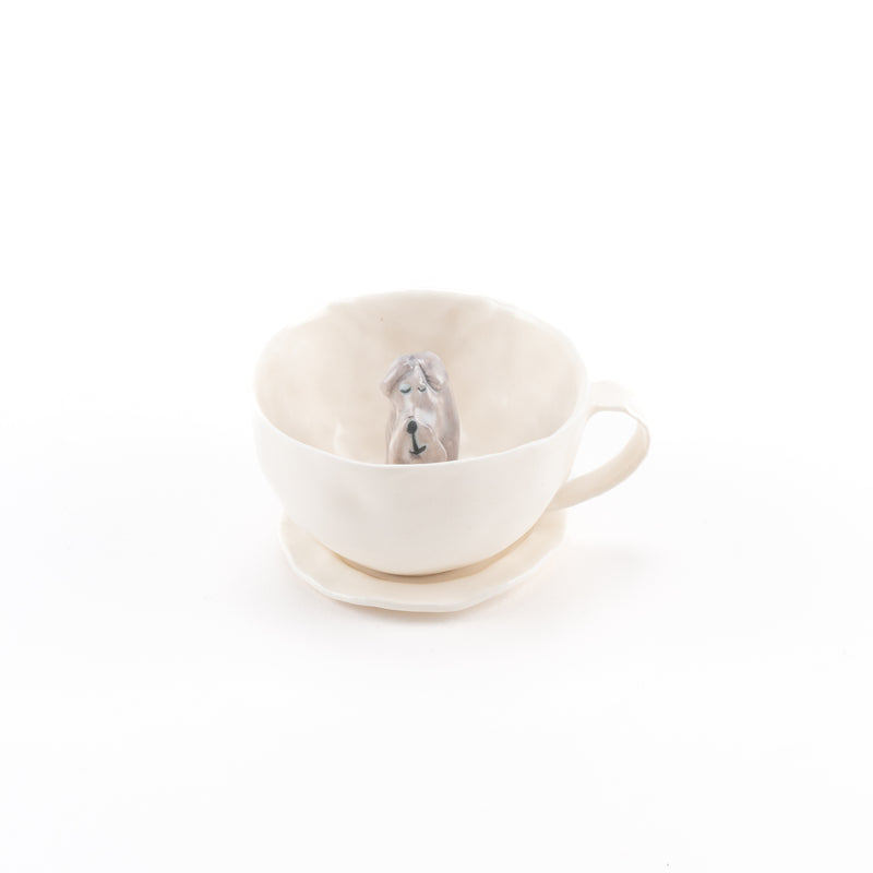 Happiness coffee cup (Terrier, Gray, Suyasaya) No.13 Kyoto
