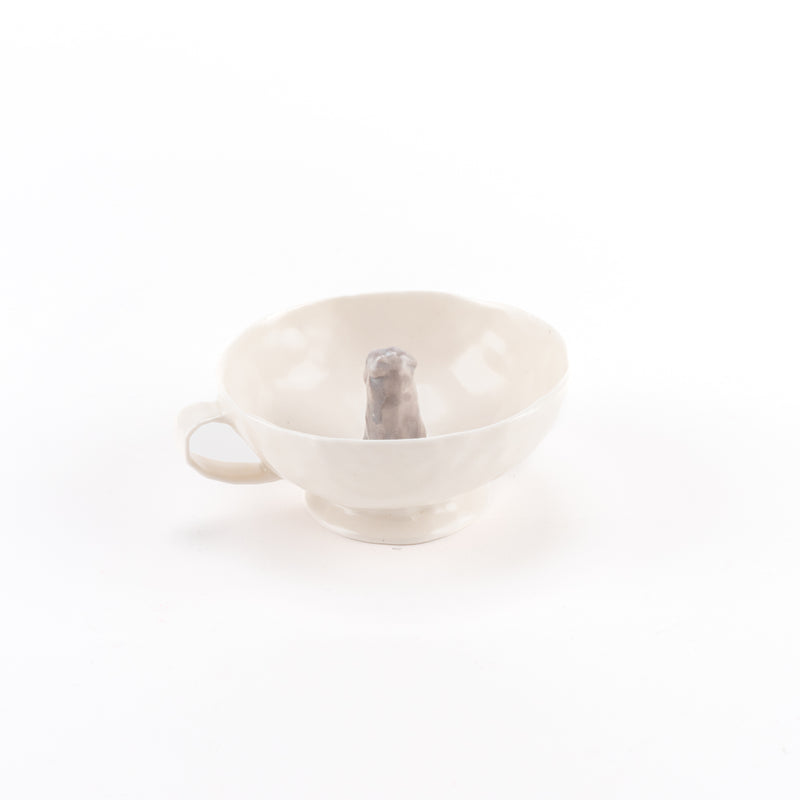 Happy tea cup (Terrier, Gray, Petchi) No.15