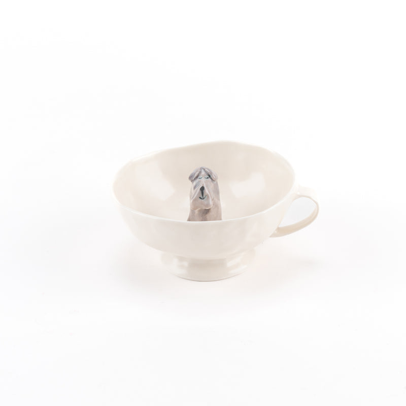 Happiness tea cup (Terrier, Gray, Suyaya) No.6