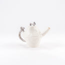 犬の親子のポット（グレー・ぱっちり）NO.1