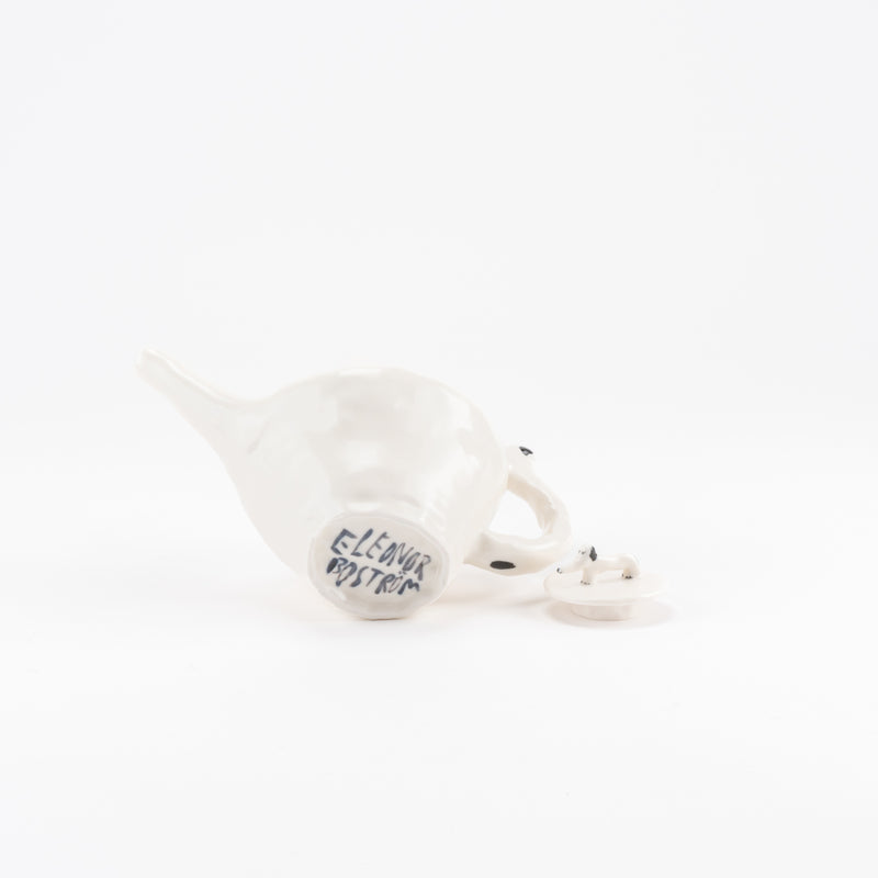 Dog's parent and child pot (white, softened)