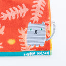 タオル（モノクロのねこ）