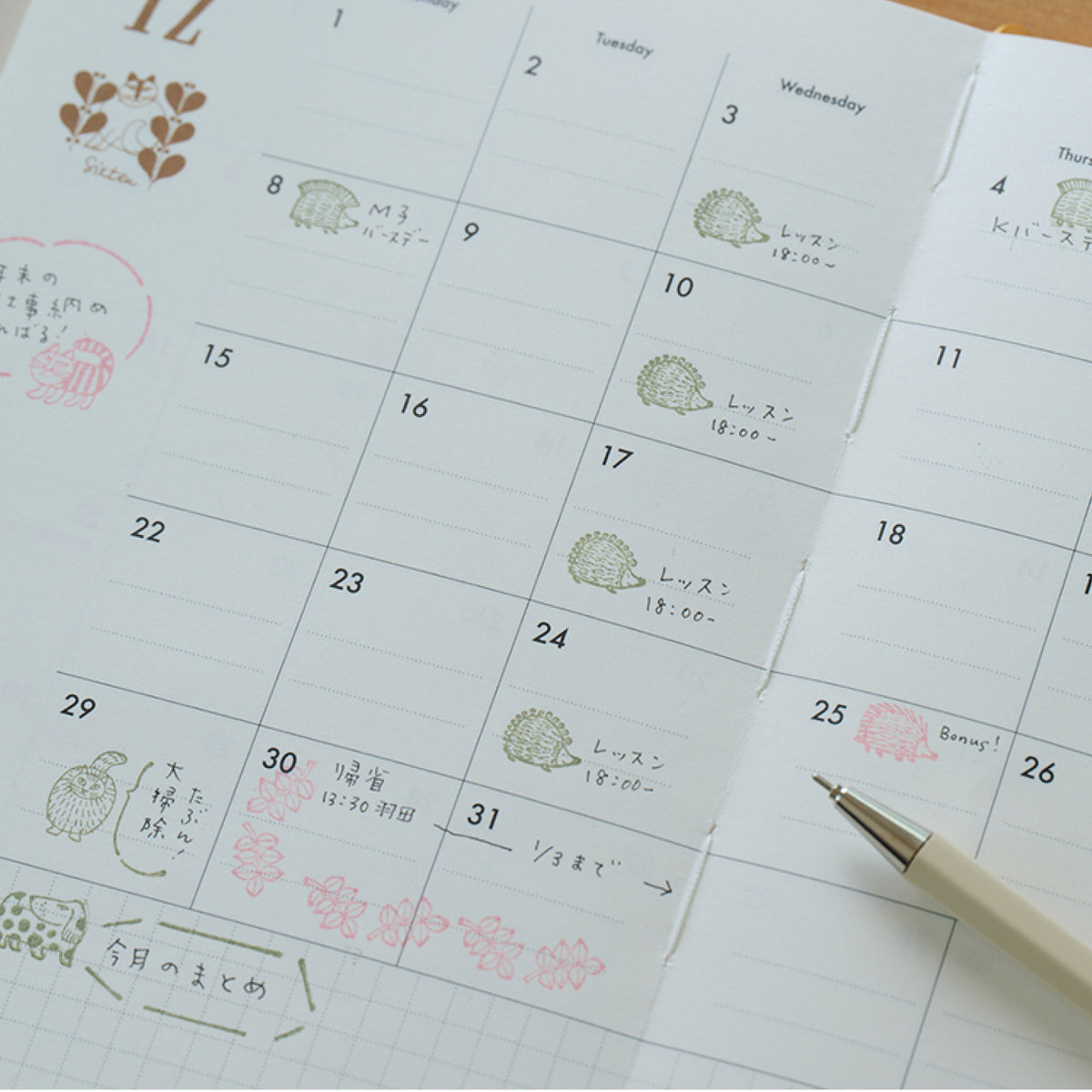 リンネル 2026年1月号 マイキーと仲間たちが大集合 木製スタンプ