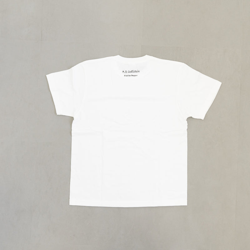 T -shirt (fish rice, vanilla white)