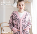 【mucava】ジャカードカーディガン（ピンク）