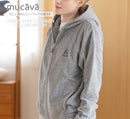 【mucava】ニットタオル前開きパーカー（グレー）
