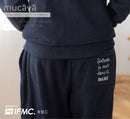 【mucava】ニットタオルパンツ（ネイビー）