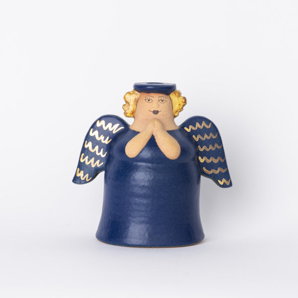 Candle Holder Angel (Blue) No.34