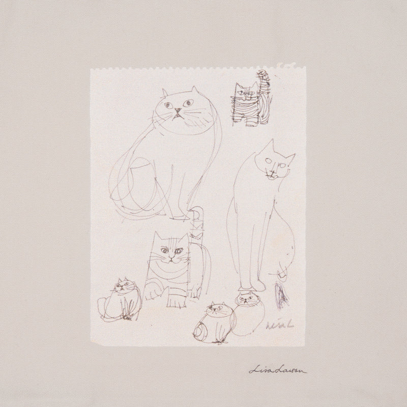 トートバッグ（Found Cats Series・ライトグレー）