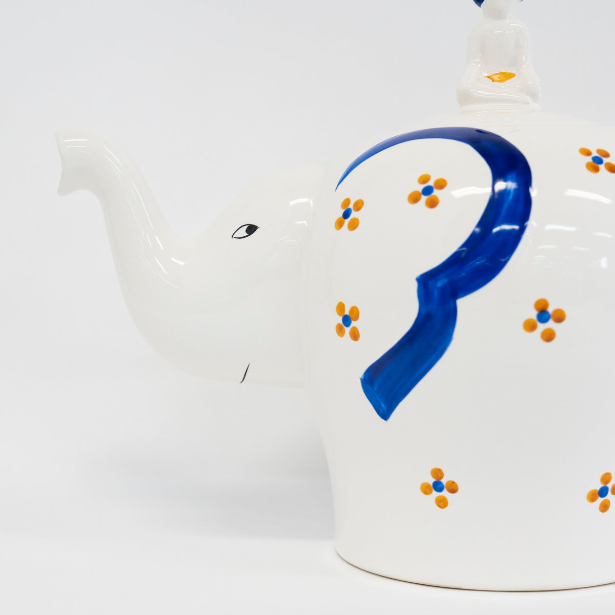 銅器 景泰藍象のティーポット 置物 尊い非凡な工芸品 Elephant Teapot（ゾウのティーポット）